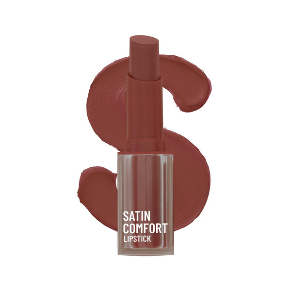Swiss Beauty - Satin Comfort Lipstick Shade No. 04 Toasted Brown