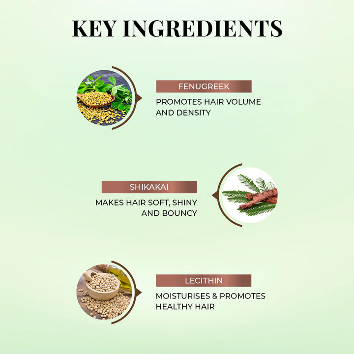 Just Herbs - Volumising Shampoo with Fenugreek and Shikakai 200ml