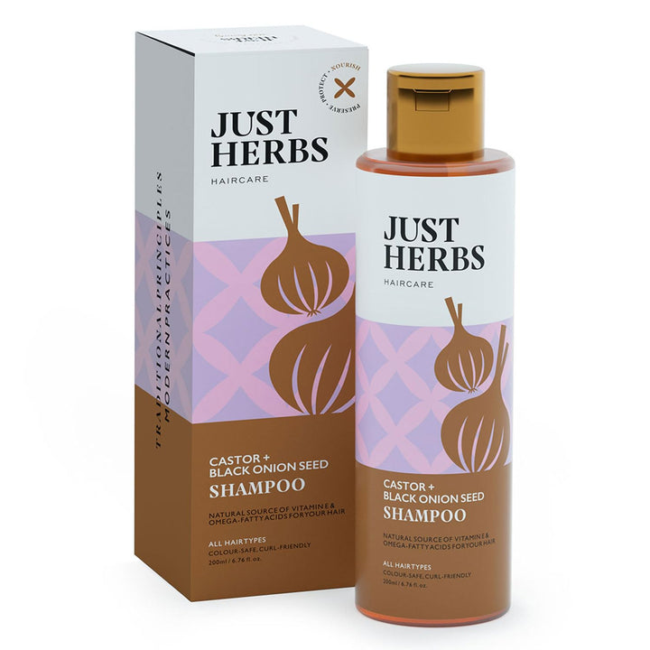 Just Herbs - Castor & Black Onion Seed Shampoo 200ml
