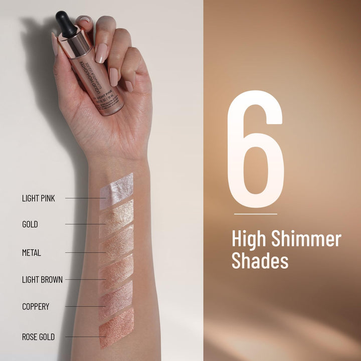 Swiss Beauty - Drop & Glow Liquid Highlighter Rose Gold Shade No. 6