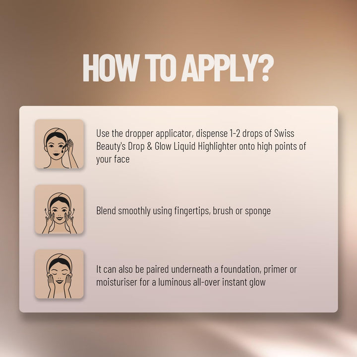 Swiss Beauty - Drop & Glow Liquid Highlighter Gold Shade No. 2