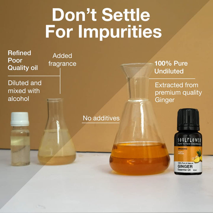 SoulFlower - Ginger Essential Oil for Sore Muscles 10ml