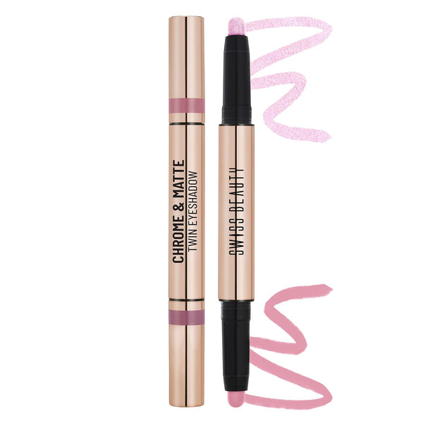 Swiss Beauty Chrome & Matte Twin Eyeshadow  Shade No. 04 Autumm break
