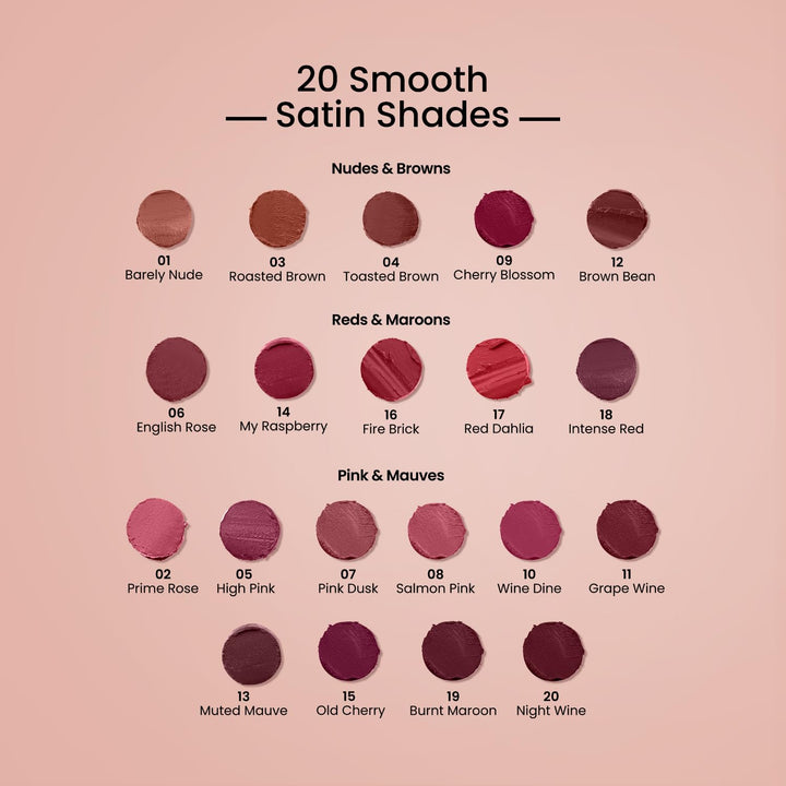 Swiss Beauty - Satin Comfort Lipstick Shade No. 08 Salmon Pink