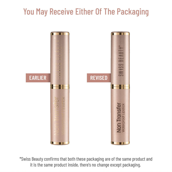 Swiss Beauty - Non-Transfer Smooth & Waterproof Lipstick Shade No. 13 Royal-Maroon