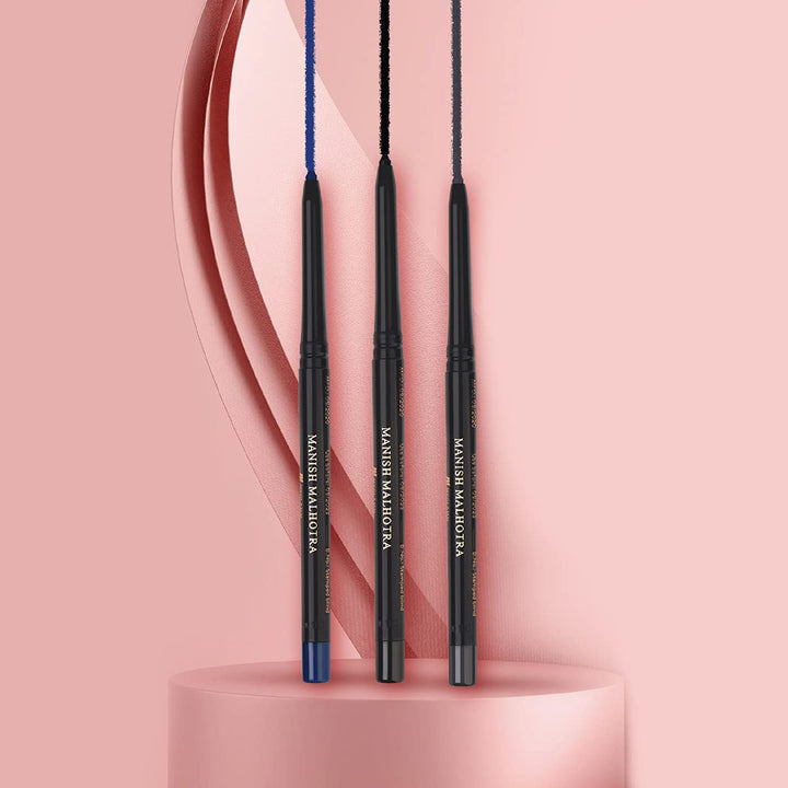 MyGlamm - Manish Malhotra 24H Kajal Eyeliner - Black Diamond | Long Lasting, WaterProof, Smudge Proof Retractable Eye Kajal Pencil