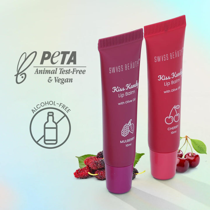 Swiss Beauty - Kiss Kandy Lip Balm Shade 03 Cherry