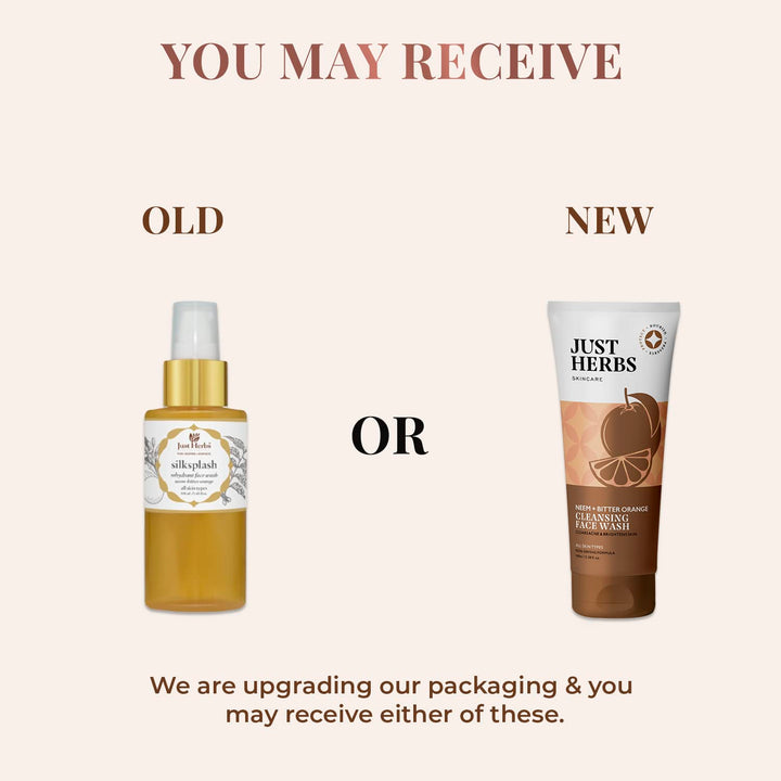 Just Herbs - Cleansing Face Wash with Neem and Bitter Orange / Silksplash 100ml