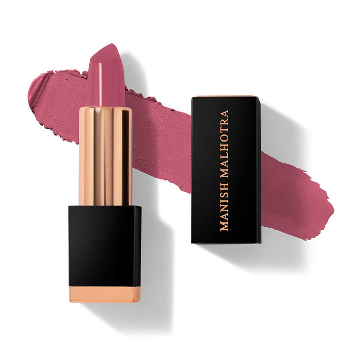 MyGlamm - Manish Malhotra Soft Matte Lipstick - Eternal Rose (Pink Shade) | Long Lasting, Hydrating, Moisturising, Matte Finish Creamy Lipstick