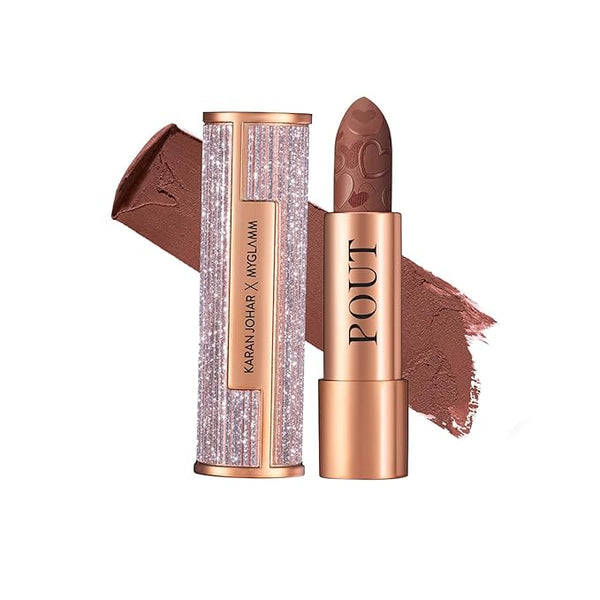 MyGlamm - Pout By Karan Johar Intense Matte Plumping Lipstick - Koffee Pout 4g