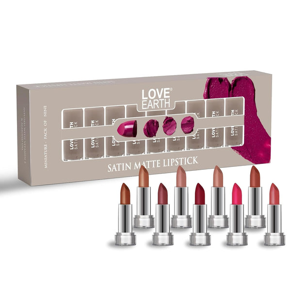 Love Earth - Satin Matte Finish Lipstick Combo Kit