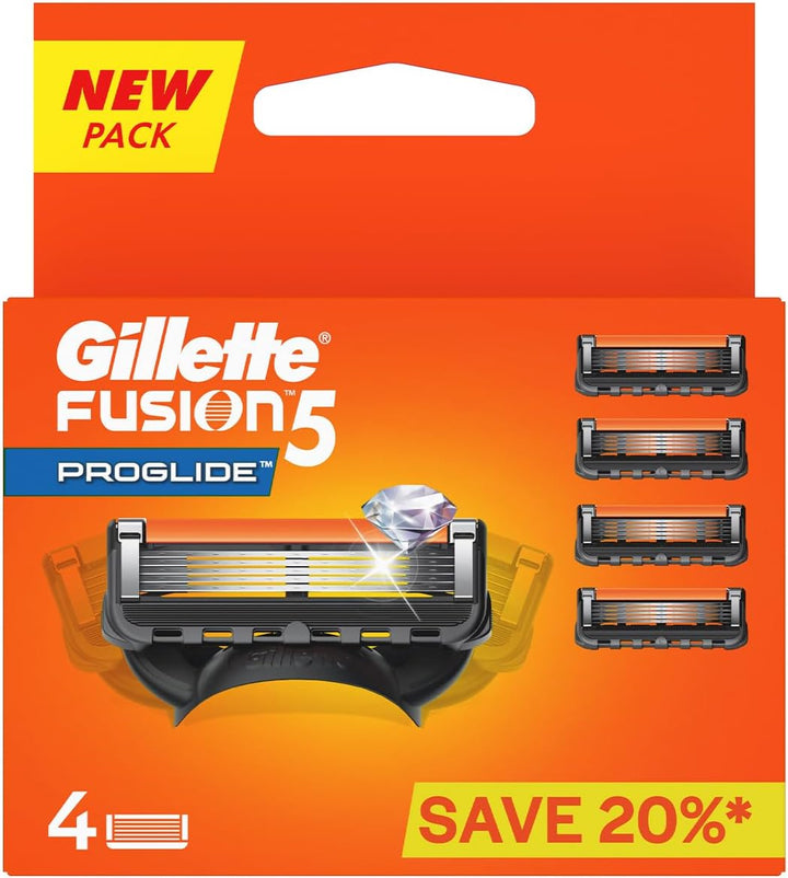 Gillette - Fusion Proglide Manual Shaving Razor Blades for men pack of 4