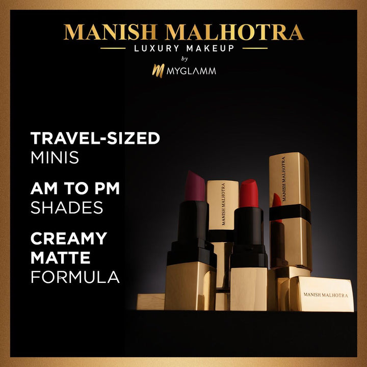 MyGlamm - Manish Malhotra Sundowner Hi Shine Mini Lipstick Set of 2 - Lavender Dream & Romantic Rouge