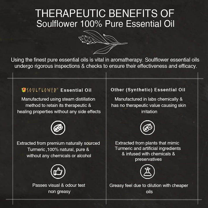 SoulFlower - Turmeric Essential Oil for Skin & Hair 15ml