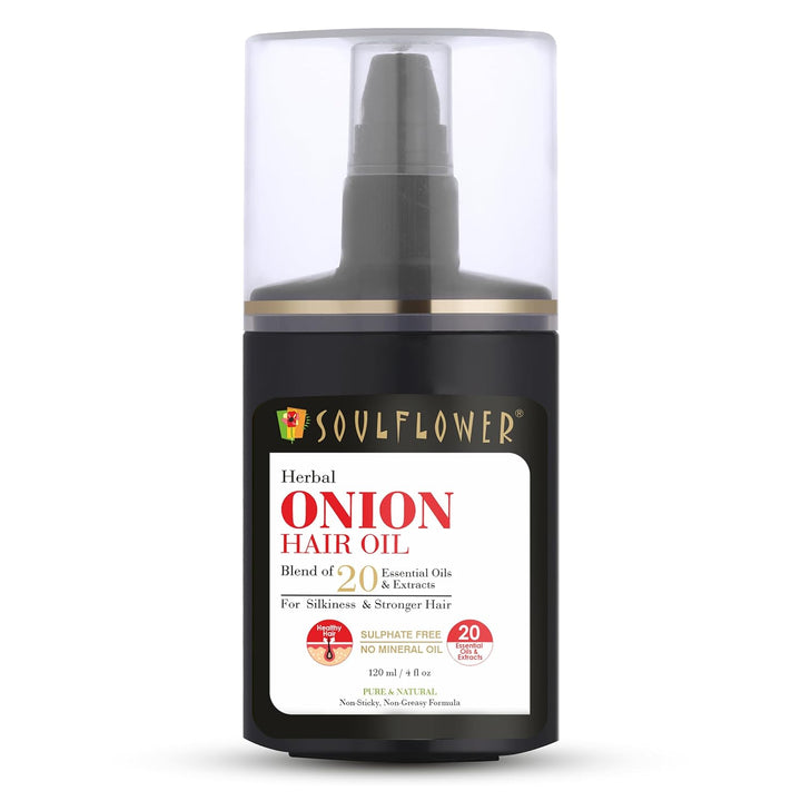 SoulFlower - Onion Amla Hair Growth Oil for Strengthening & Hair Fall Control 120ml
