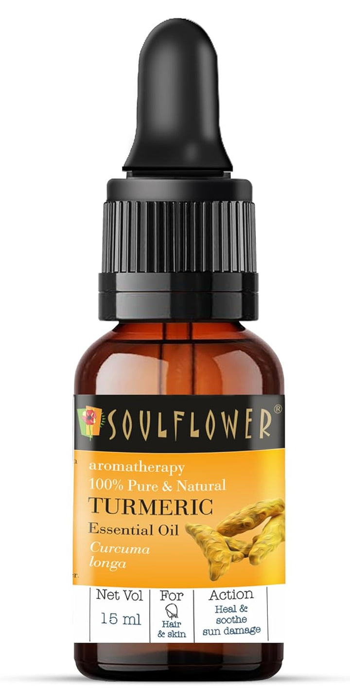 SoulFlower - Turmeric Essential Oil for Skin & Hair 15ml