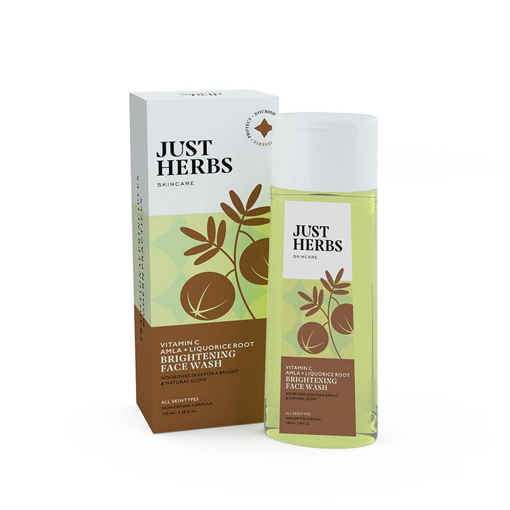 Just Herbs - Brightening Face Wash - Vitamin C Amla & Liquorice Root: 100ml