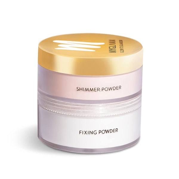 MyGlamm - Glow to Glamour Shimmer And Fixing Powder (2 in 1) | Enhanced Luminosity, Flawless Finish Loose Powder For All Skin Tone
