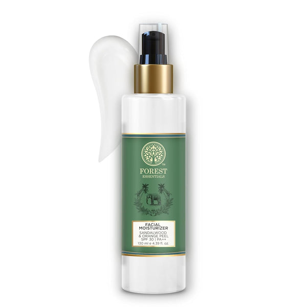 Forest Essentials - Hydrating Facial Moisturizer for Men Sandalwood & Orange Peel With SPF 30 | PA ++ 130ml