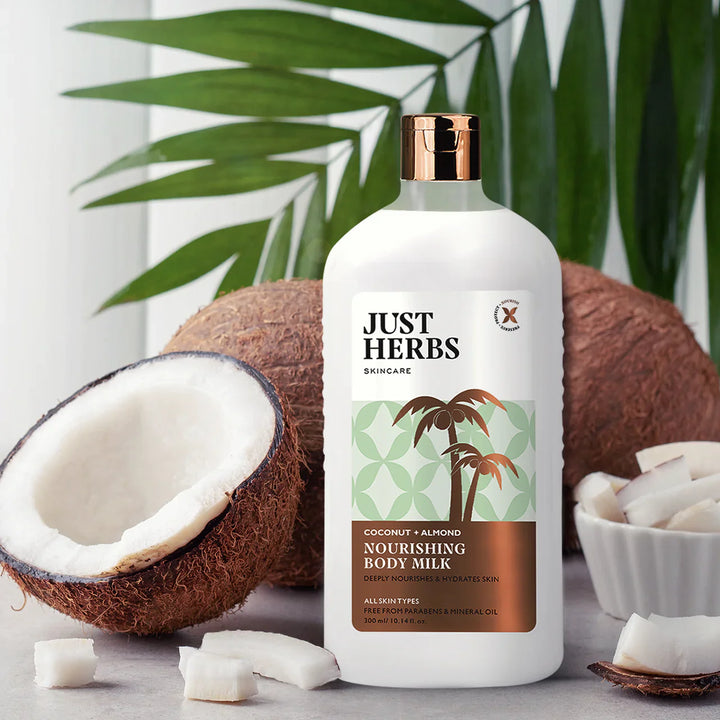 Just Herbs - Nourishing Body Milk with Coconut and Almond 300ml