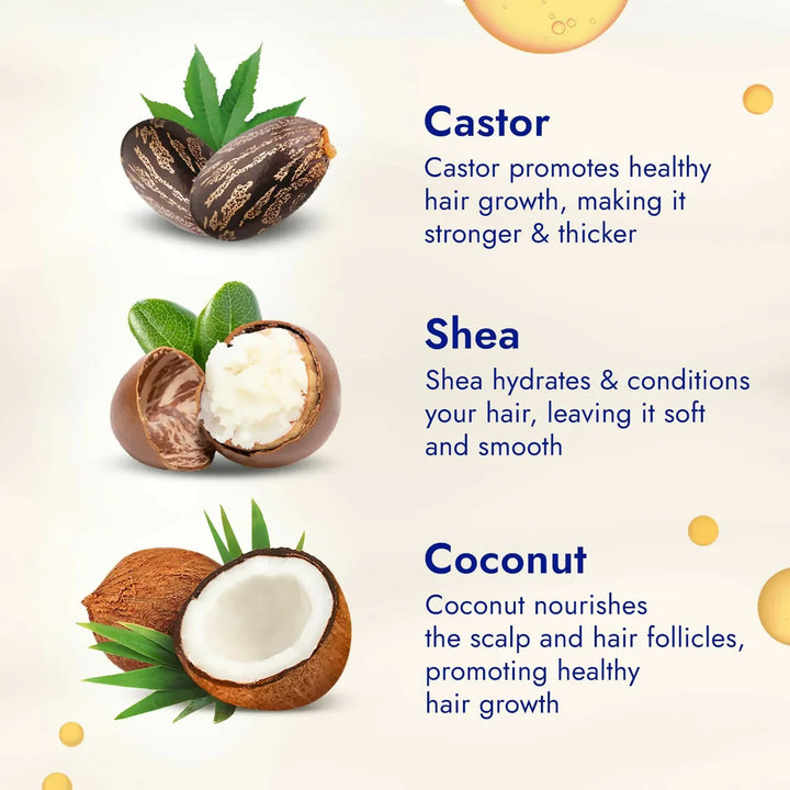 Parachute Advansed Castor & Shea Enriched Coconut Oil For Upto 10X Stronger Hair 300ml