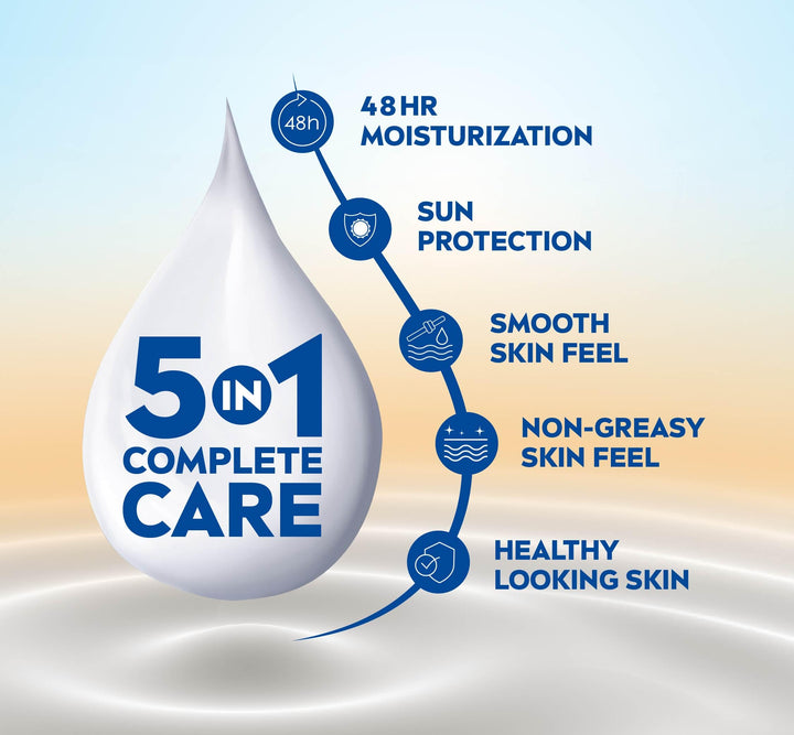 Nivea Unisex Aloe Protection Deep Moisture Serum Body Lotion SPF 15 400 ml