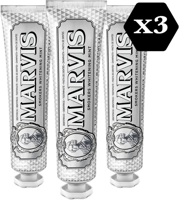 Marvis Smoker Whitening Mint Toothpaste 85ml  3 Pack Bundle