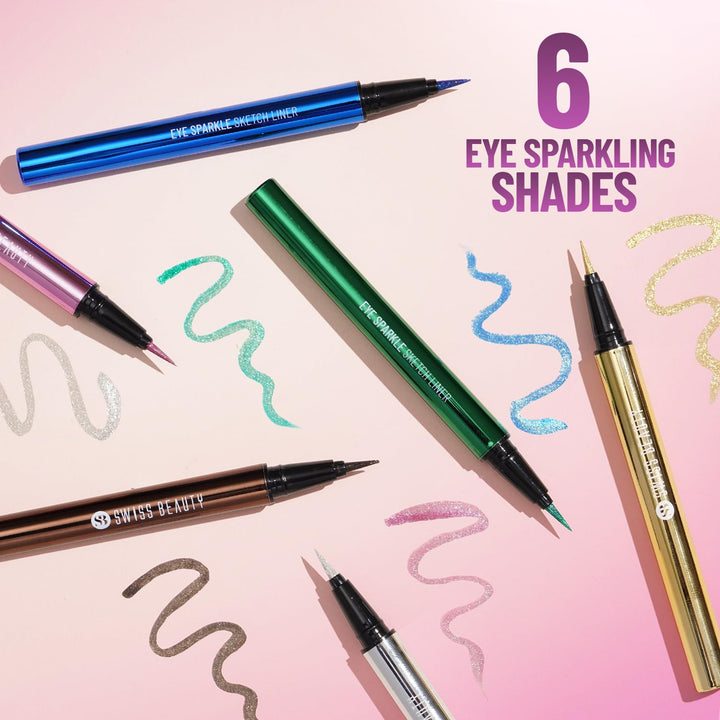 Swiss Beauty - Eye Sparkle Waterproof Sketch Eyeliner 0.6g - Shade No. 02 Charming Gold