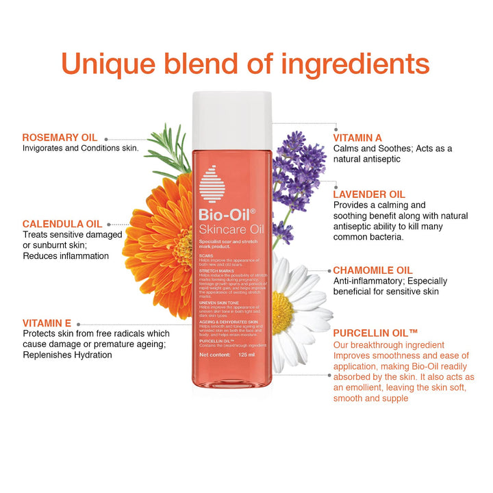 Bio Oil - Specialist Skin Care Oil - Scars, Stretch Mark, Ageing, Uneven Skin Tone 125 ml