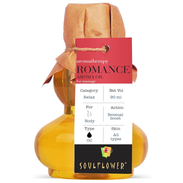 SoulFlower - Romance Aroma Massage Oil for Stress Relief and Relaxation 90ml