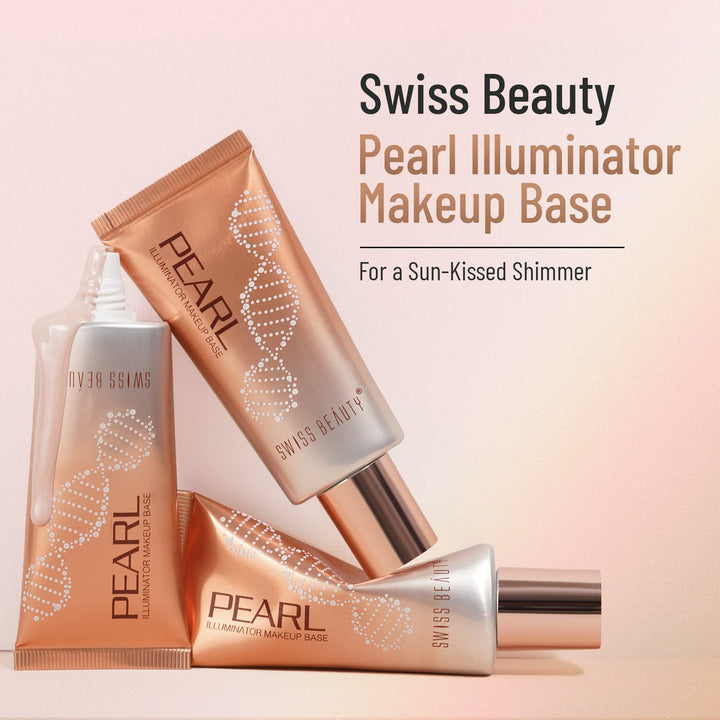 Swiss Beauty - Pearl Illuminator Makeup Base Golden Pink Shade No. 01