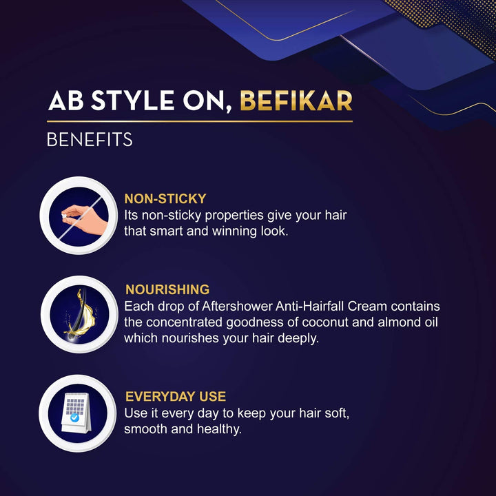 Parachute Men Advansed Aftershower Anti Hairfall Hair Cream 100g