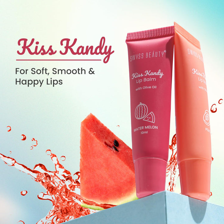 Swiss Beauty - Kiss Kandy Lip Balm Shade 01 Peach