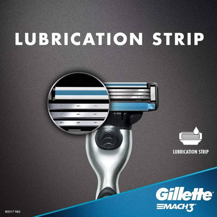 Gillette - Mach3 Shaving Razor + 2 Shaving Blade Cartridges