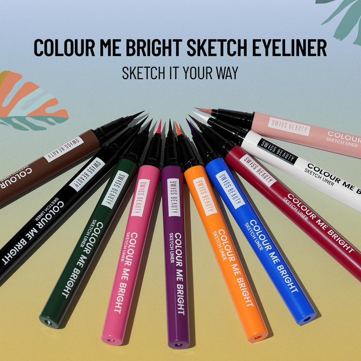 Swiss Beauty - Colour Me Bright Sketch Eyeliner Adore Brown Shade No. 9