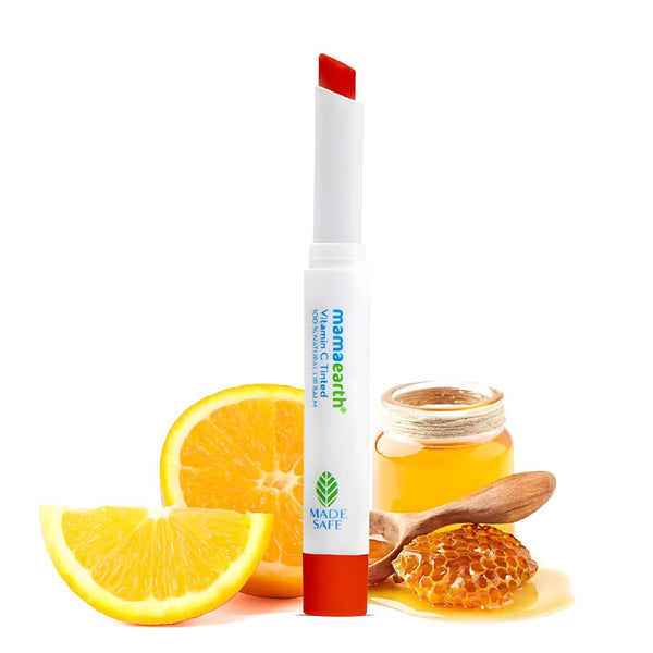 Mamaearth - Vitamin C Tinted 100% Natural Lip Balm with Vitamin C & Honey 2g