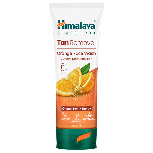 Himalaya Tan Removal Orange Face Wash with Honey & Papaya 100 ml