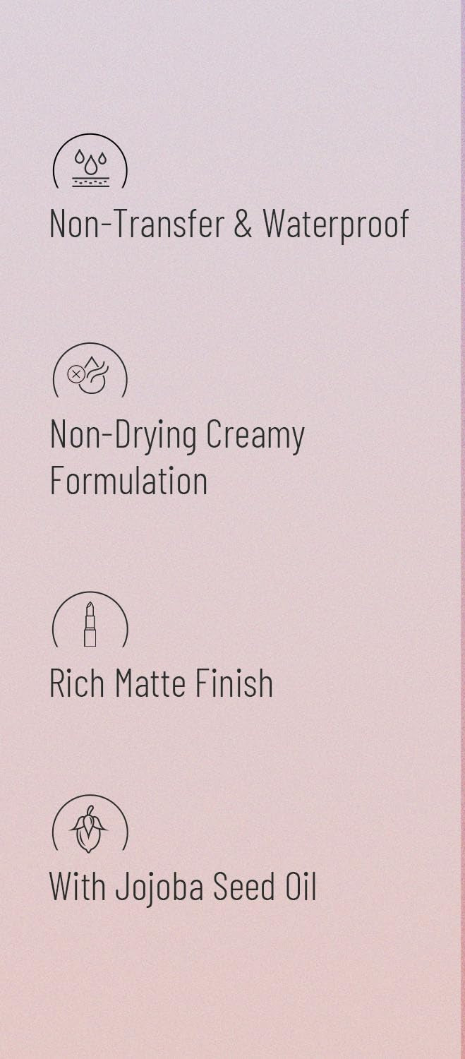 Swiss Beauty - Non-Transfer Waterproof Lipstick Mauve Taupe Shade No. 416