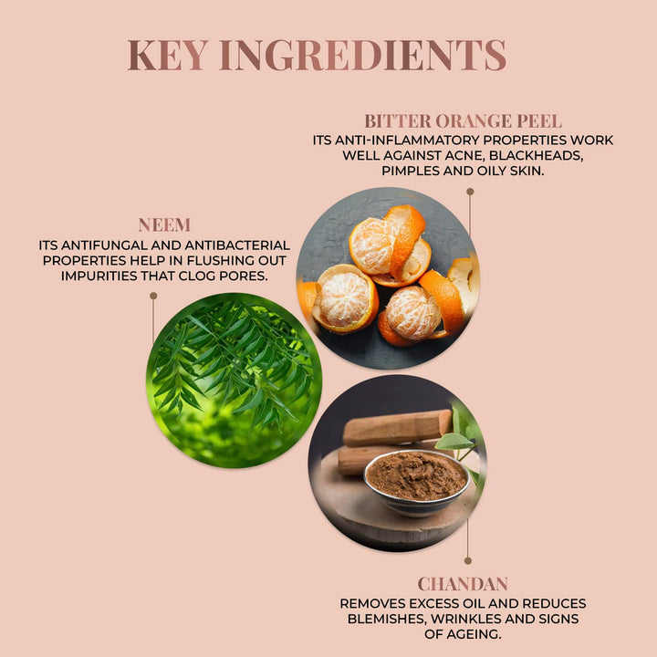 Just Herbs - Cleansing Face Wash with Neem and Bitter Orange / Silksplash 100ml