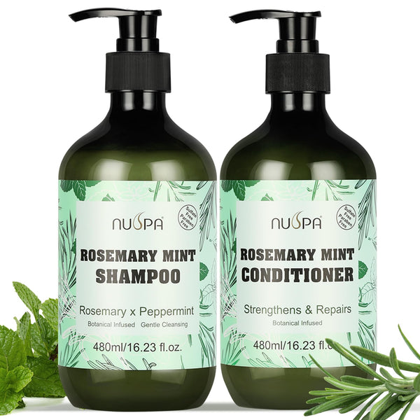 Nuspa Rosemary Mint Shampoo and Conditioner Duo