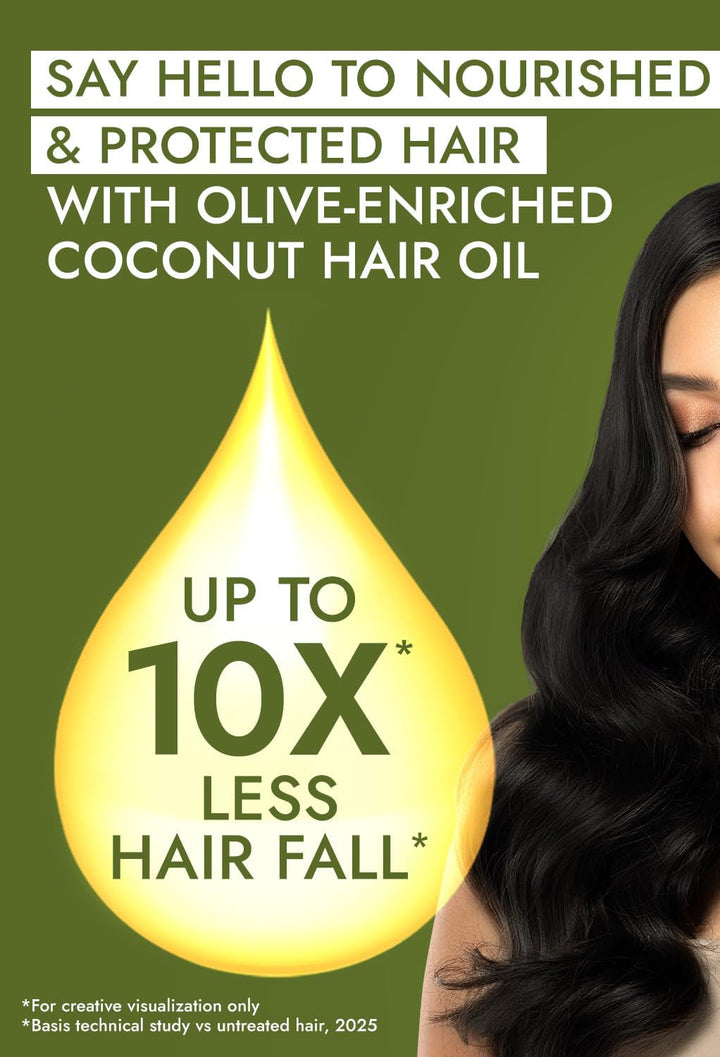 Parachute - Advansed Olive Enriched Coconut Hair Oil, Upto 10X Less Hair Fall And 90% Stronger Hair 300ml