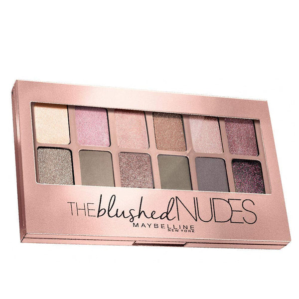 Maybelline - New York The Blushed Nudes Eyeshadow Palette, 12 Highly Blendable Shades - Blush 9gm