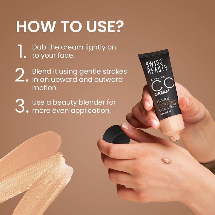 Swiss Beauty - All-In-One CC Cream Sand Beige Shade No. 5