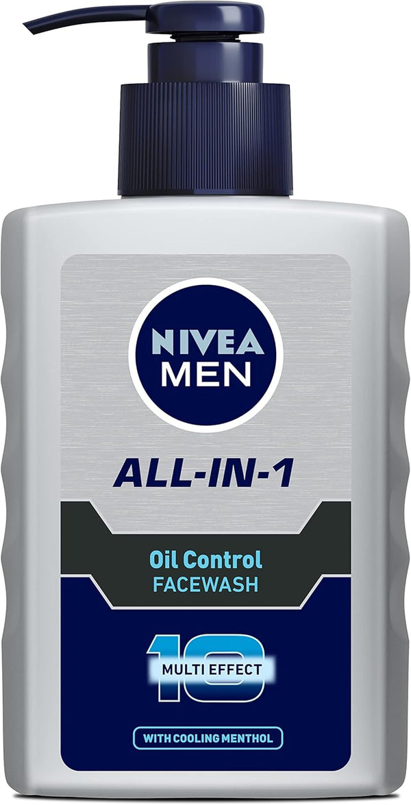 Nivea Men Oil Control All-In-1 Face Wash with Cooling Menthol - 150ml