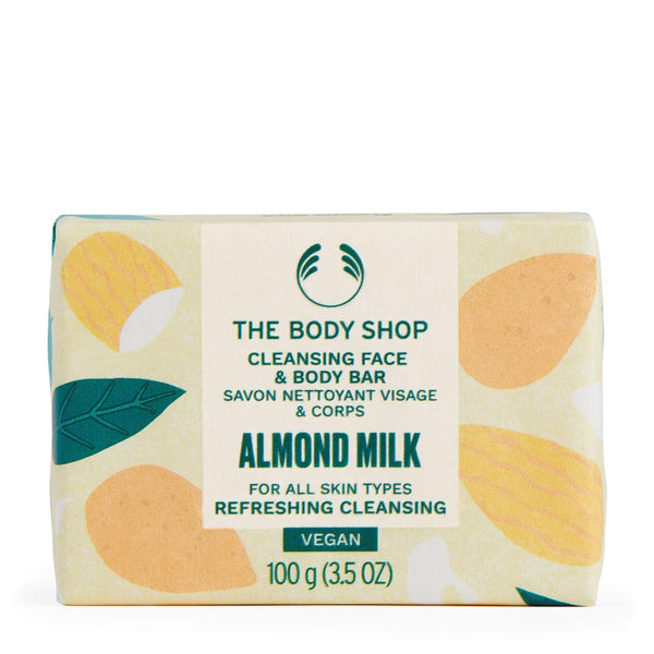 The Body Shop - Almond Milk Cleansing Face & Body Bar 100G