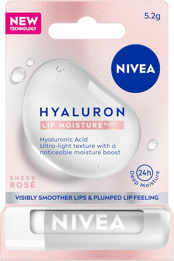 Nivea - Hyaluron Lip Balm Moisture Plus Rosé 5.2g