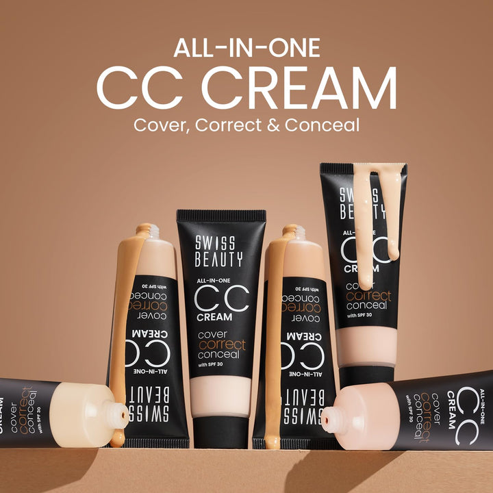 Swiss Beauty - All-In-One CC Cream Soft Ivory Shade No. 2