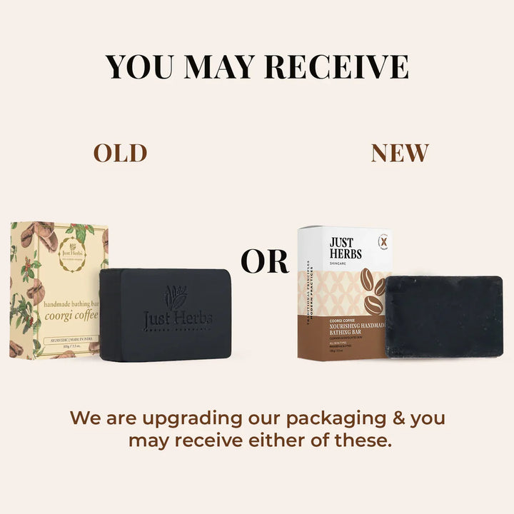 Just Herbs - Coorgi Coffee Nourishing Handmade Bathing Bar 100g