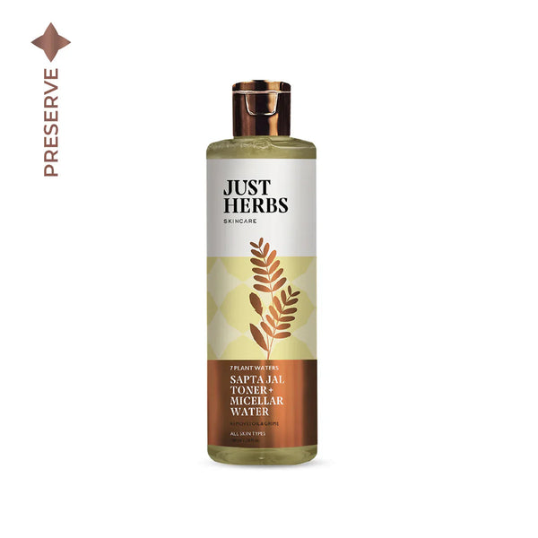 Just Herbs - Sapta Jal Toner + Micellar Water: 7 Plant Waters:100ml