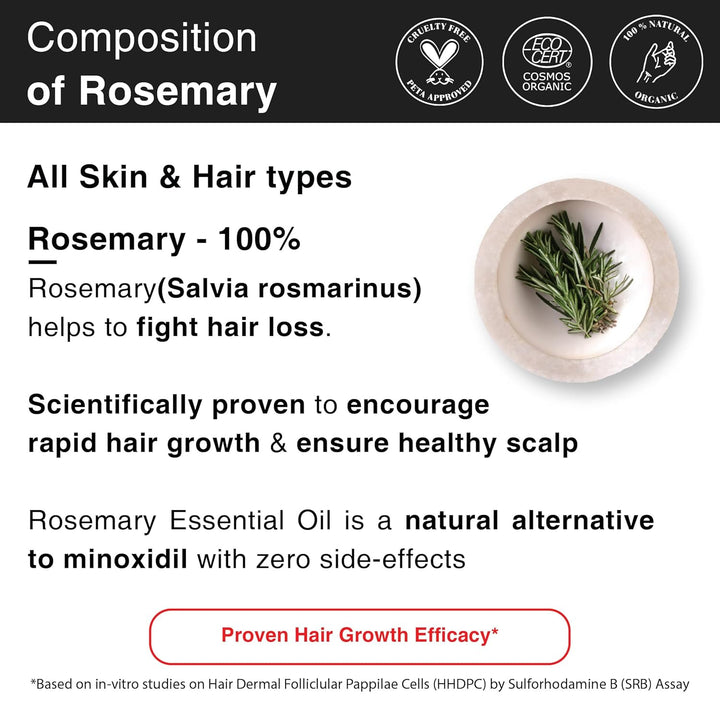 SoulFlower - Rosemary Essential Oil for Baby Hair Growth 30ml